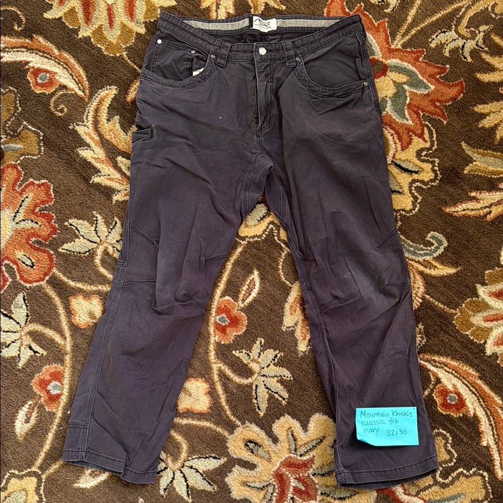 Mountain khakis classic fit navy pants 38x30